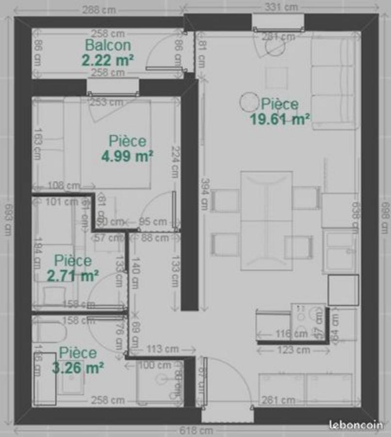 Appartement 3 Pieces, 2 Chambres Au Coeur De La Station Genos Bagian luar foto